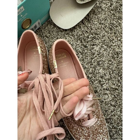 Keds x Kate Spade Women's Champion Glitter Sneaker Size 7,5 - Picture 4 of 12